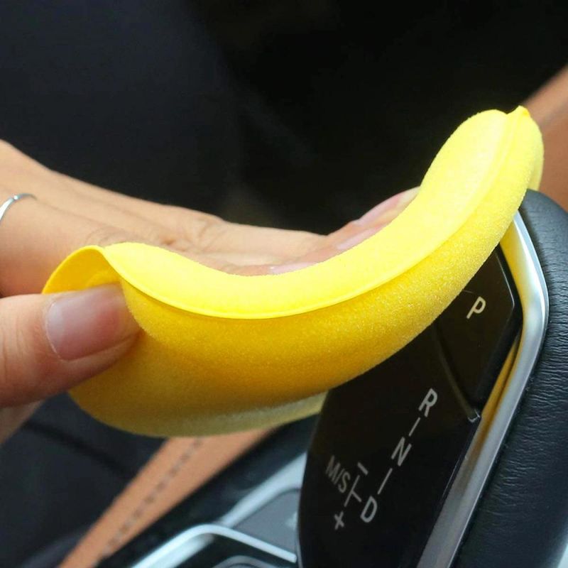 Cross-Border Car Waxing Sponge Round 4 Inch 100mm Cleaning Soft Foam Detail Sponge Tool