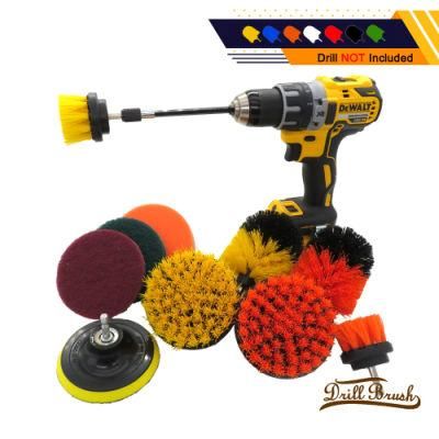 Electric Drill Disc Brush 11-Piece Set Car Cleaning Beauty Home Cleaning Brush