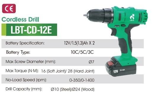 Hypermax Cordless Screwdriver Electric Drill 12V Lithium Battery
