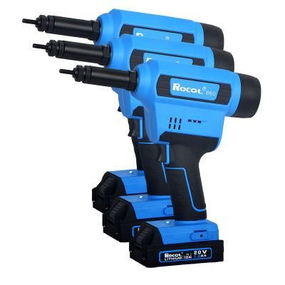 M3-M10 Powerful Lithium Battery LED Lighting Outdoor Working Nut Rivet Tool