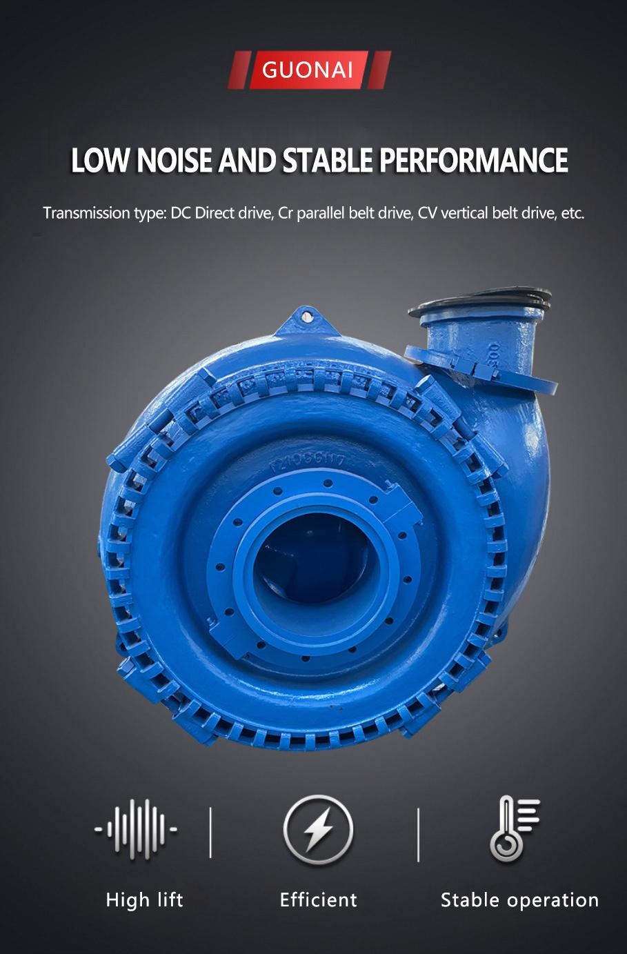 High Lift Wear Resistance High Efficiency Large Suction Centrifugal Gravel Pump