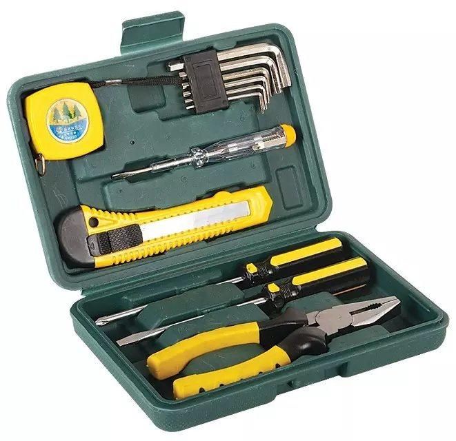 11PCS Tin Box Set Free Sample Hand Tools/Promotional Tool Box Sets