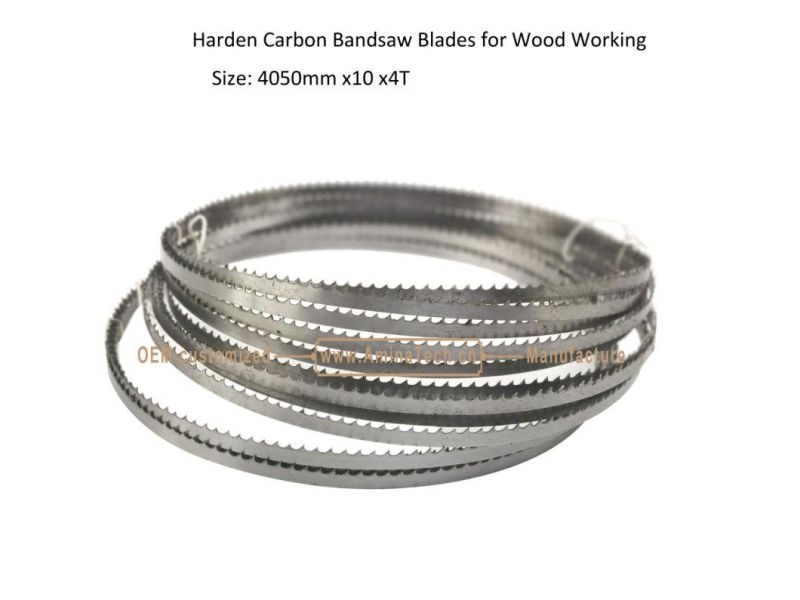 Harden Carbon Band Saw Blades for Wood Working    Size: 4050mm x10 x4T