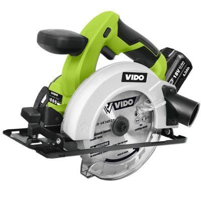 Vido Wood Cutter Adjustable Angle&amp; Depth 18V 150mm Cordless Circular Saw