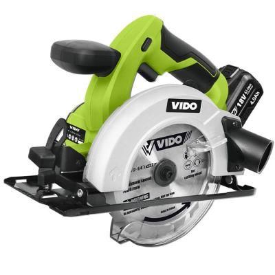 Vido Wood Cutter Adjustable Angle&amp; Depth 18V 150mm Cordless Circular Saw