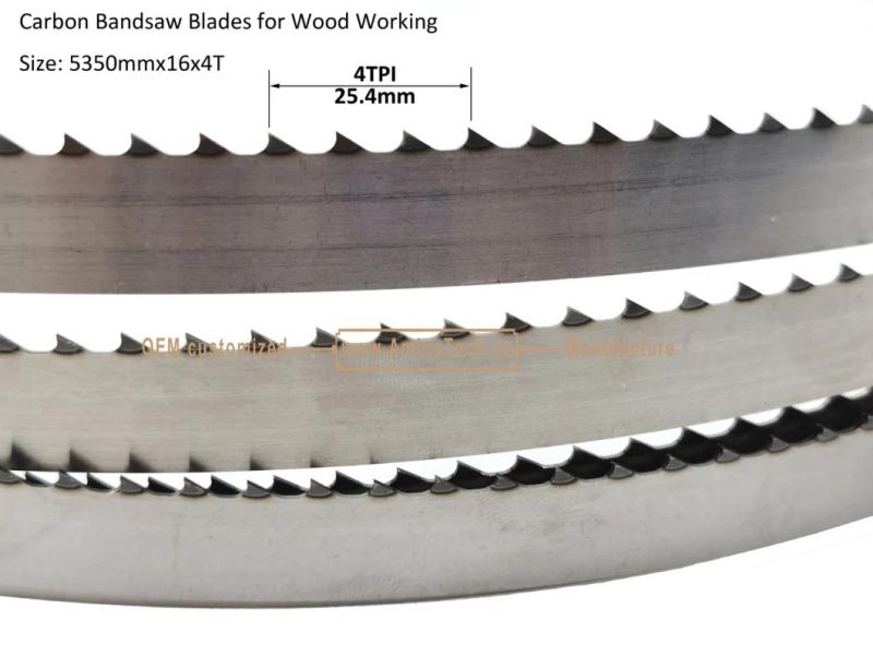 Carbon Band Saw Blades for Wood WorkingSize: 5350mmx16x4T,Power Tools,Cutting Wood