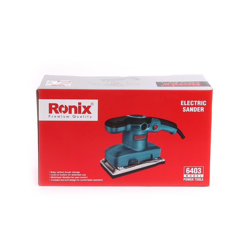 Ronix 6403 High Quality 320W Electric Belt Sander Suitable for Lager Area Sanding Pperation