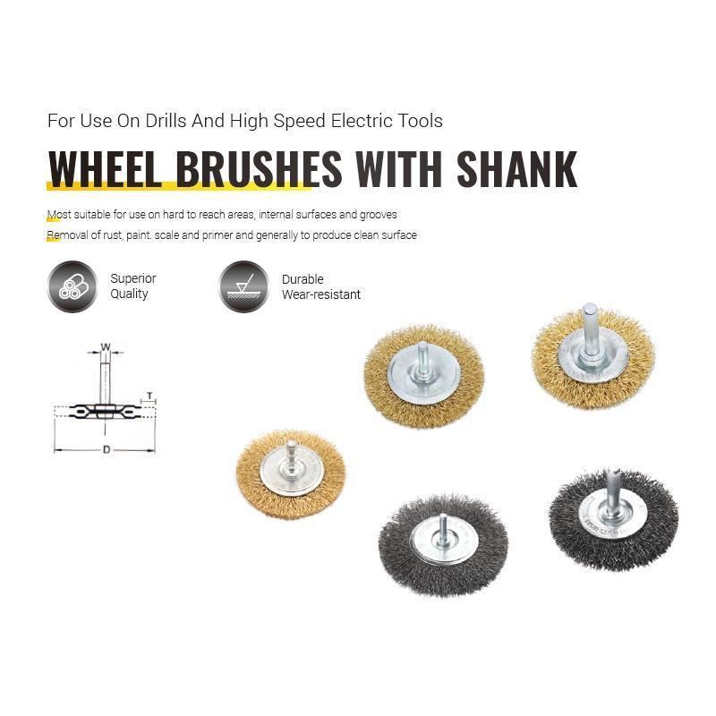 Wheel Brushes with Shank