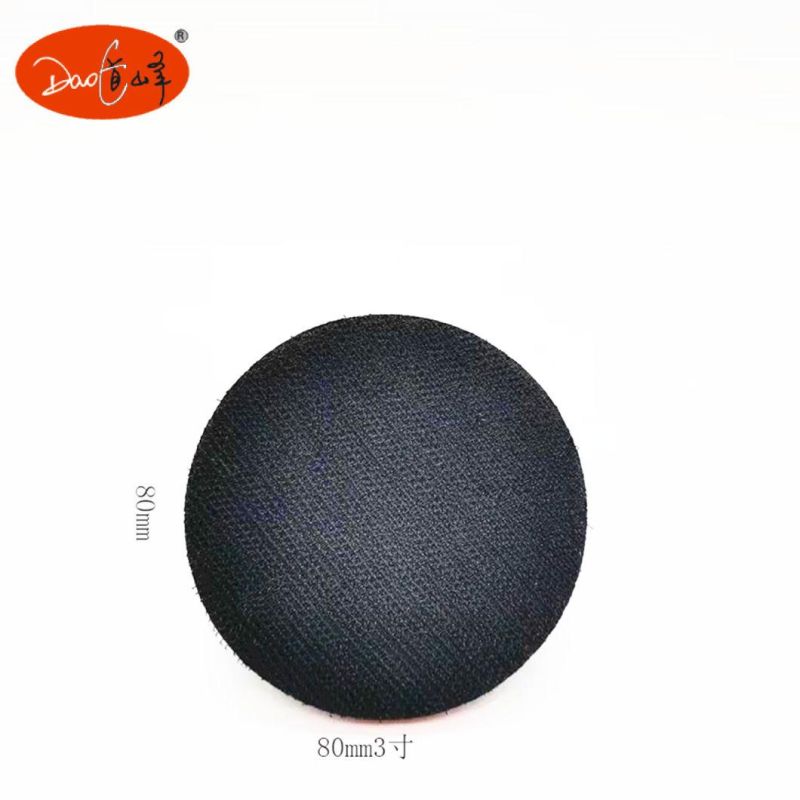 Daofeng 3inch Sanding Disc Backing Pad Black&Red