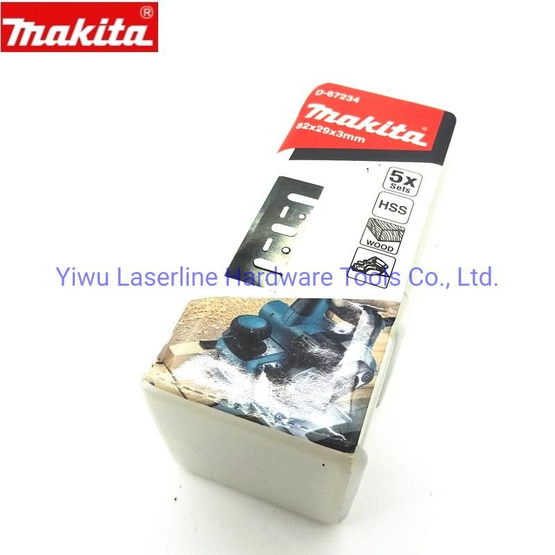 Original Makita 82mm HSS Planner Blade 5pairs Packing