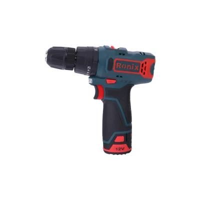 Ronix Model 8105K 12V 2A 2batteries High Quality Power Tools Electric Cordless Impact Driver Drill and Screwdriver Machine Set