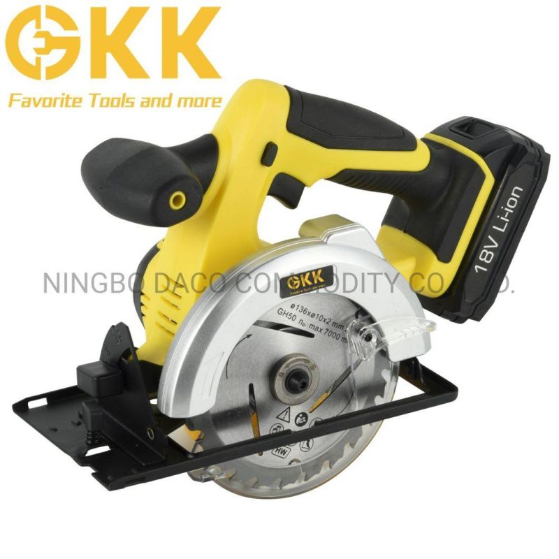 China Factory Cutting Machine 20V Cordless Circular Saw Disc 136mm Power Tool Electric Tool