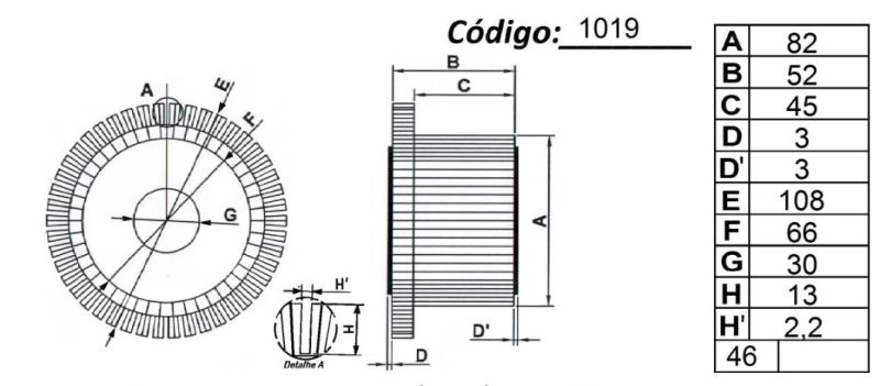 Top Quality DC Motor Commutator for Electric Motor Used in Forklift Equipment, 46 Segment Commutator