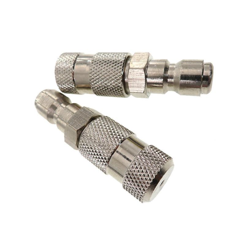 Cross-Border Supply Copper Nozzle 360 Metal Nickel-Plated High-Pressure Cleaner 1/4 Inch Quick-Connect Water Gun Nozzle