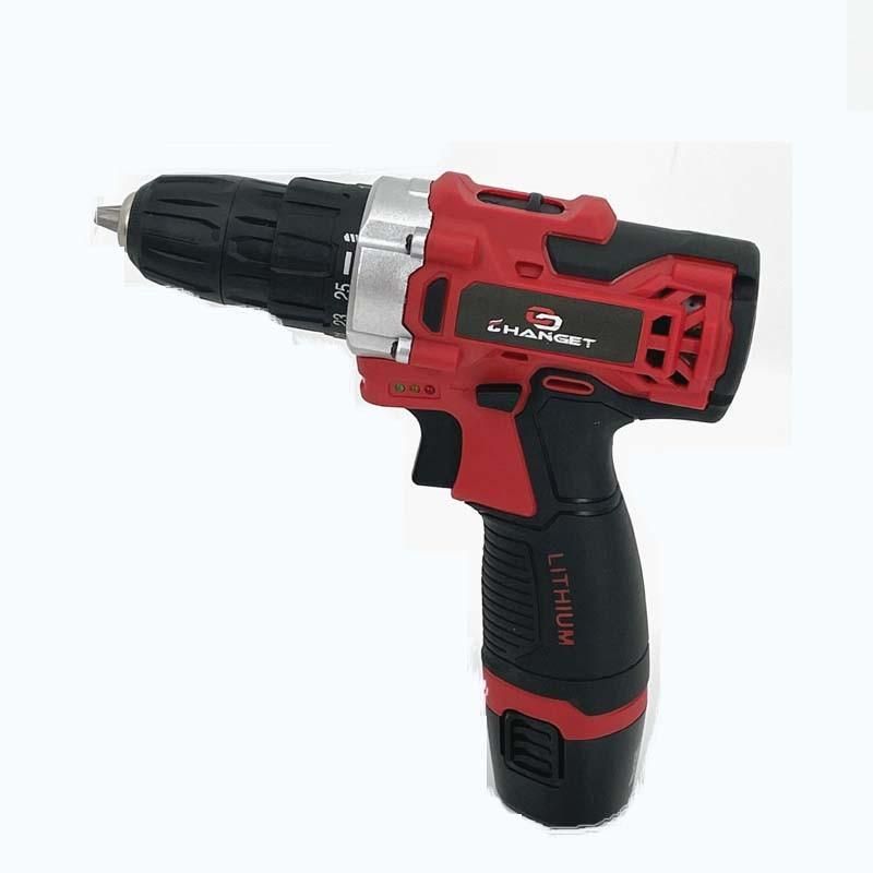 Cg-2003red Impact Double Speed 12V 16.8V 21V Li-on Lithium Battery Professional Manufacturer Hand Rechargeable Forward and Reverse Impact Cordless Drill