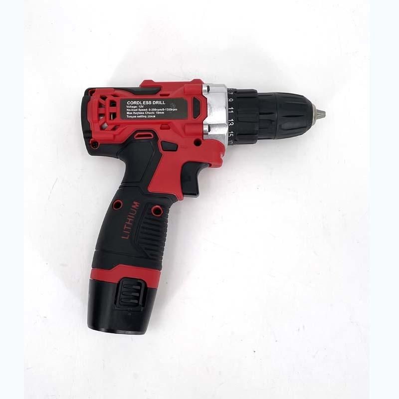 Cg-2003red Impact Double Speed 12V 16.8V 21V Li-on Lithium Battery Professional Manufacturer Hand Rechargeable Forward and Reverse Impact Cordless Drill