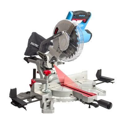 Fixtec 210mm X 40t Blade Dia Sliding Miter Saw with Laser Compound Sawing Machine Cutting