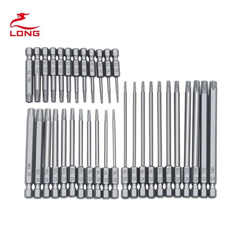 Double End Screwdriver Bits in Chrome Finish