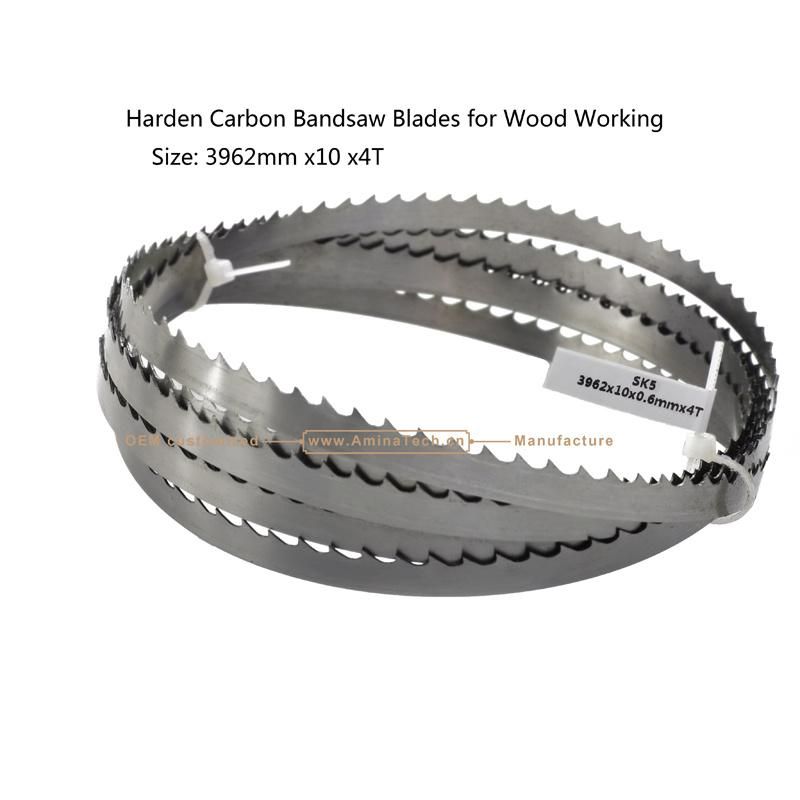 Harden Carbon Band Saw Blades for Wood Working Size: 3962mm X10 X4T