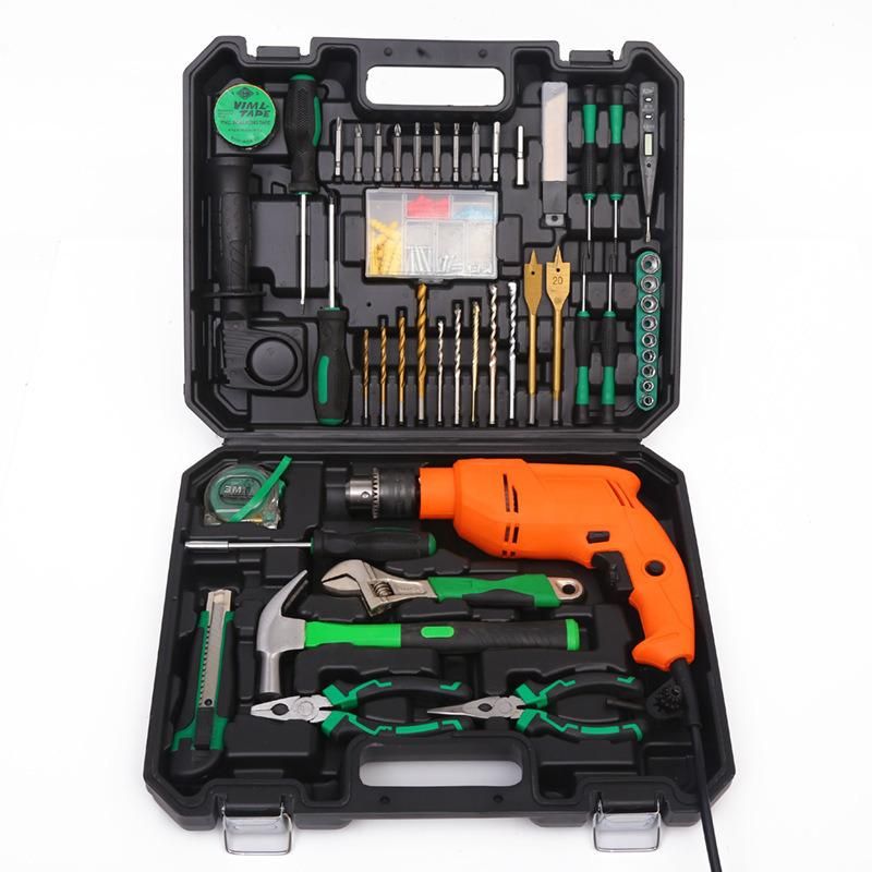 33PCS Professional Electric Hand Power Tools Kit Box Set 13mm Electric Drive Impact Drill Combination Tool Set