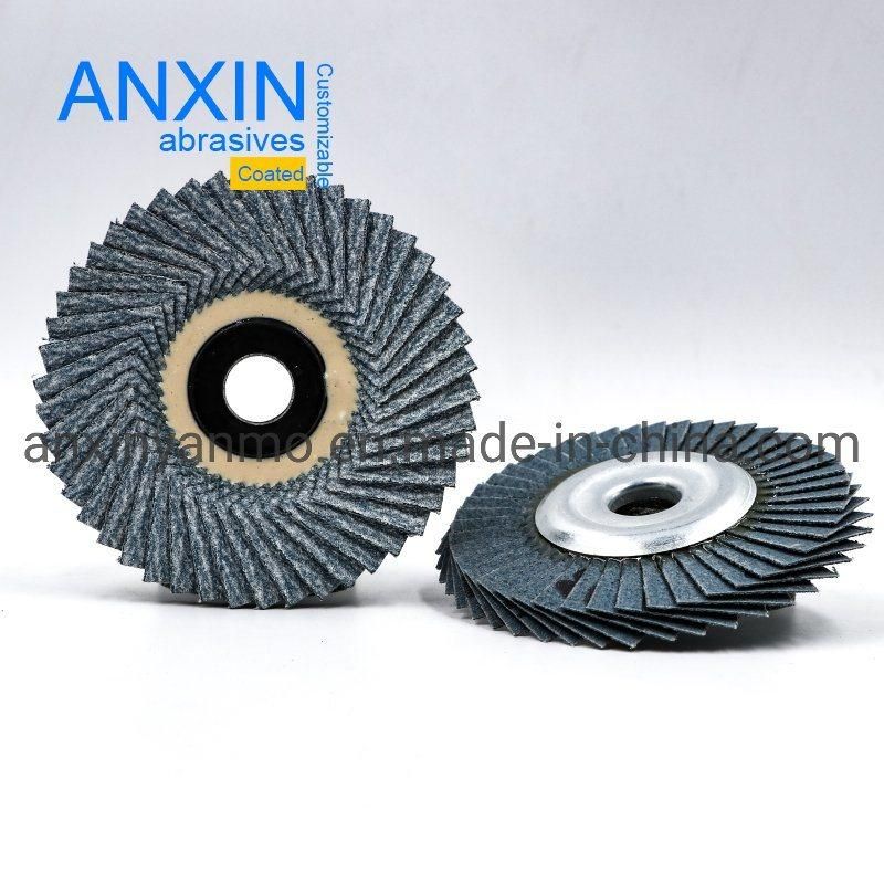 4" T27 Type 26mm*28mm*46PCS Felxible Polishing Metal Backing Flower Disc