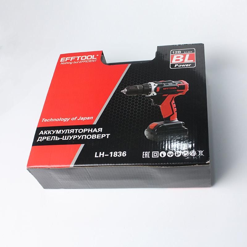 Efftool Brand China Supplier 12V 14.4V 18V Lithium Battery Lh-1836 Cordless Drill