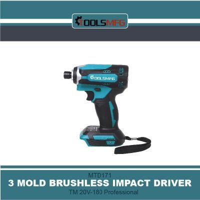 3 Mold Brushless Impact Driver TM 20V-180 Professional