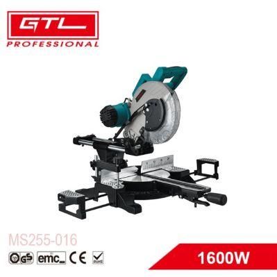 Wood Cutting Saw 1600W 255mm Single Bevel Electric Sliding Miter Saw with Laser Guide