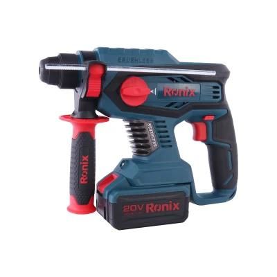 Ronix Hot-Selling 8910 Electric Impact Power Machine 22mm Demolition Brushless Rotary Hammer Drills