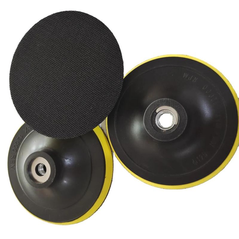Wholesale Polishing Plastic Foam Round Power Tools Hook and Loop M10/M14 125mm 115mm Backing Pad Replacement Sanding Pad