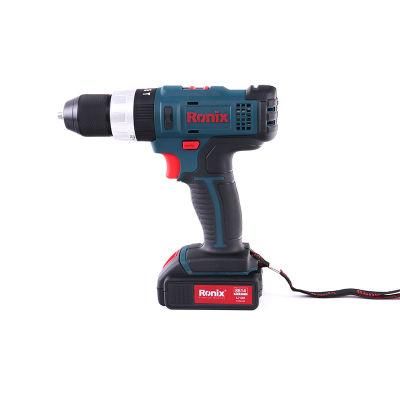 Ronix 8614 Waterproof Electric Screwdriver Cordless Drill, 14V 10mm Cordless Screwdriver Drill Driver