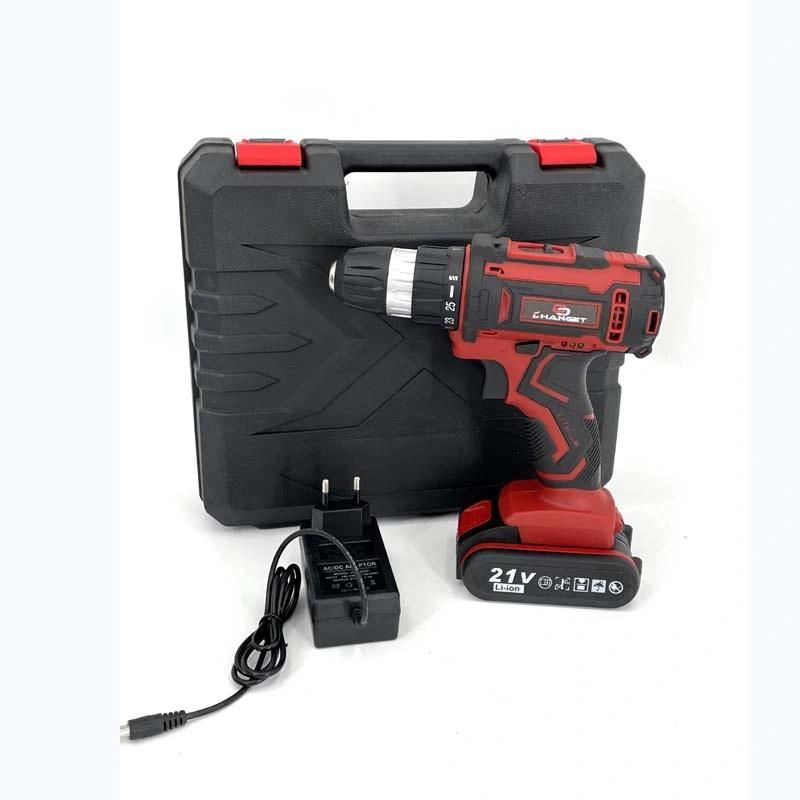 Cg-3006red Double Speed 12V 16.8V 21V Li-on Lithium Battery Professional Manufacturer Hand Rechargeable Forward and Reverse Impact Cordless Drill
