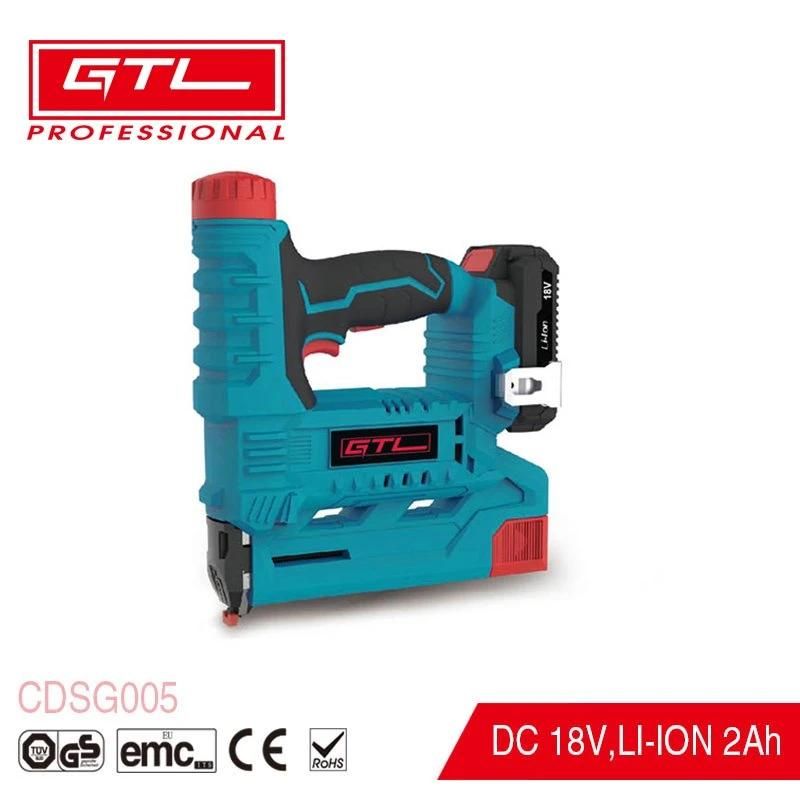 Lithium Battery Cordless Staple Nail Gun for 32mm Nail & 25mm Staples for Woodworking, Home Improvement (CDSG005)
