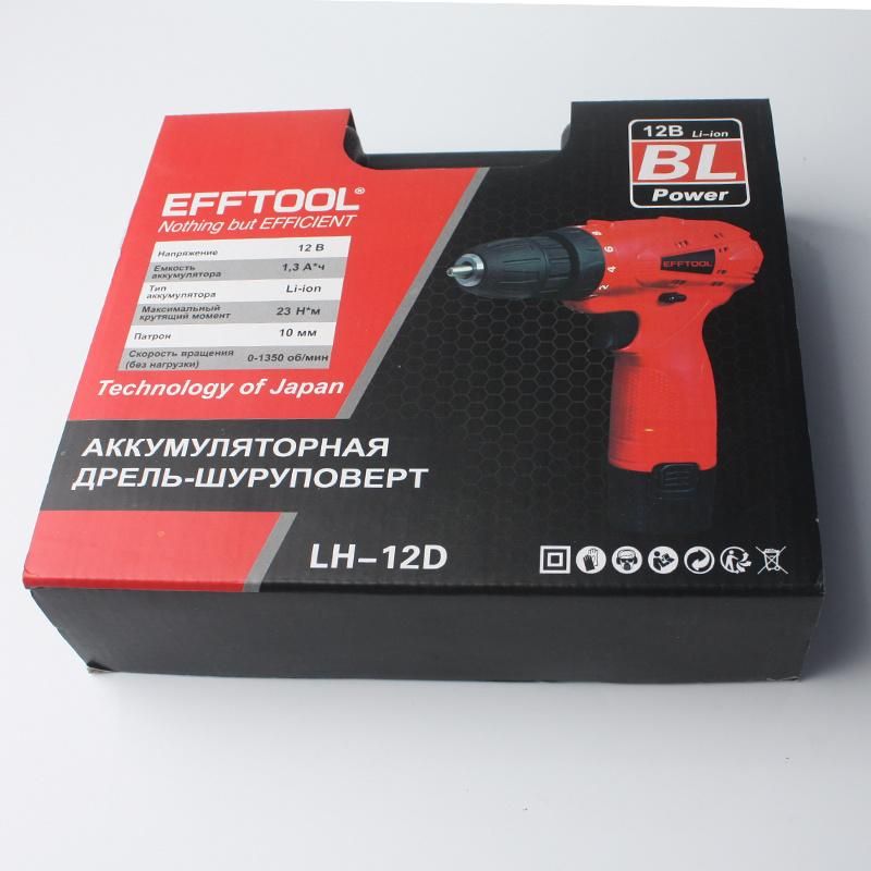 High Quality Efftool 12V Cordless Drill Lh-12D