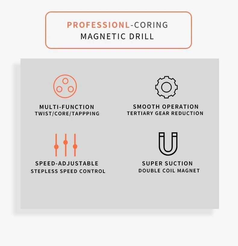 Xd2-Zt-80II Professional Manufacturer Customized 70mm Depth, 80mm Dia 2000W Magnetic Core Drill