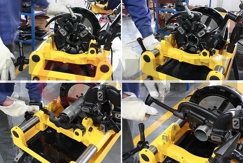 The 220V Steel Pipe Half-Automatic Threading Cutting Machine (SQ50E)