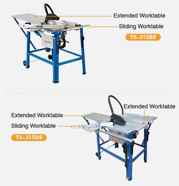Retail 400V 500mm Wood Table Saw with Miter Gauge for Construction Site