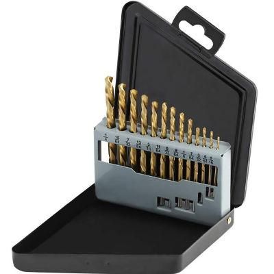 13 Piece M2 Titanium Coating Left Hand Drill Bit Set