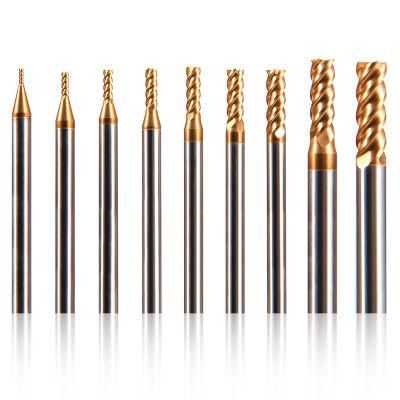 4 Flute Coated Carbide CNC Face Corn Shank Flatend Millinging Thread Steel Milling Cutter Electric Tools Drill Parts