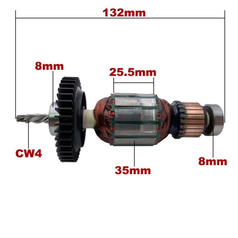 AC220V-240V Armature Rotor Anchor Replacement for Dewalt Angle Grinder