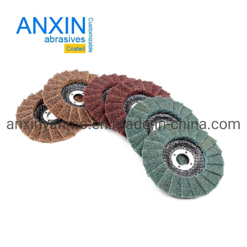 4.5"*7/8" Blue Color Metal Polishing Surface Condition Flap Disc