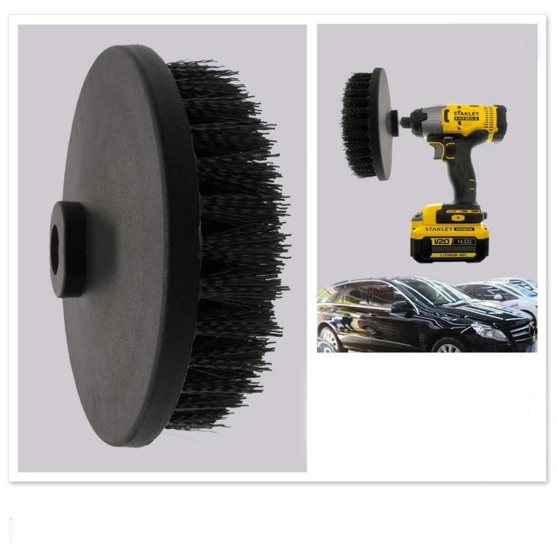 Electric Cleaning Brush 6 Inch Hollow Rodless M14-2 Black Electric Cleaning Brush Head