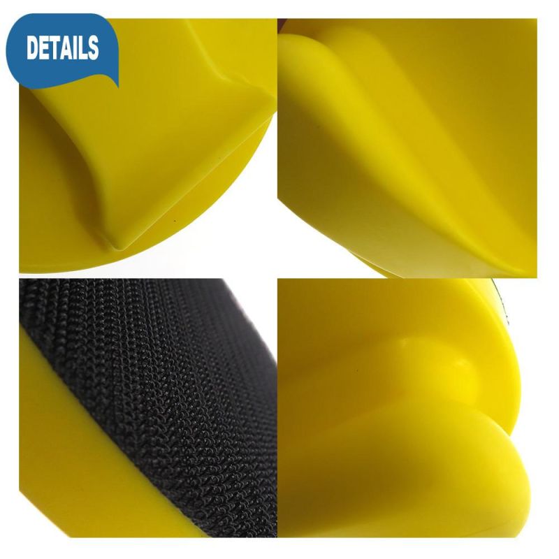 Cross-Border Supply 5 Inch 125mm Manual Dovetail Polishing Disc Self-Adhesive Flocking Sandpaper Polishing Disc Car Cleaning