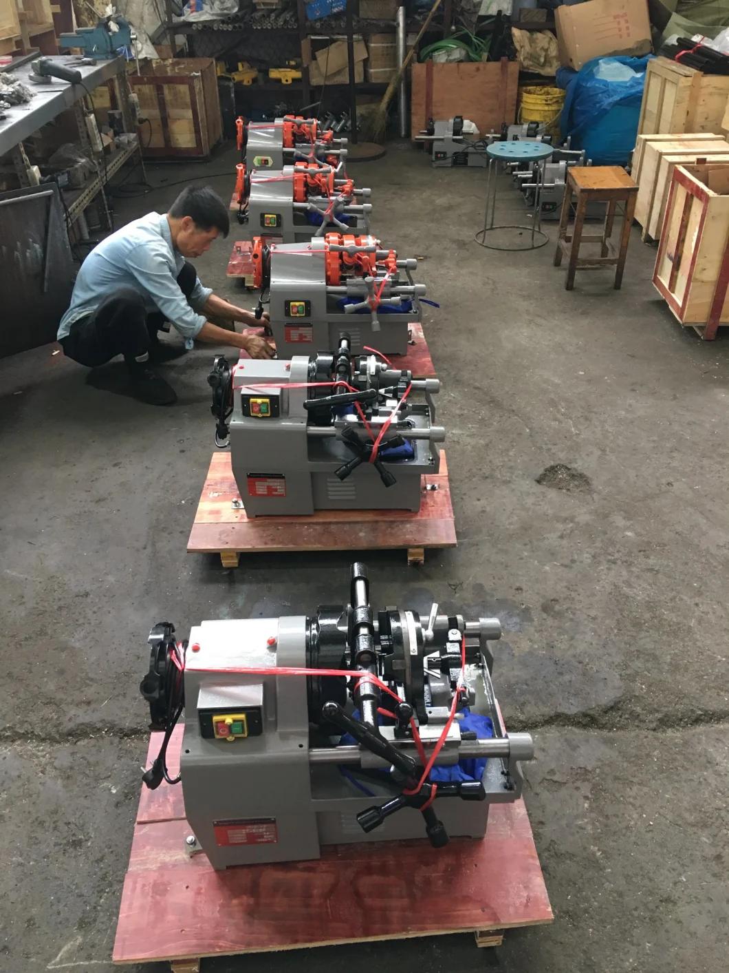1/2"- 4" Professional Rex Model Japan High Efficient Type Gear Box Divide Motor Pipe Threading & Cutting Machine