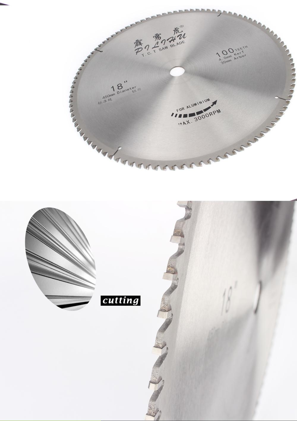 Standard Grade Tct Carbide Tip Saw Blade for Cutting Aluminum