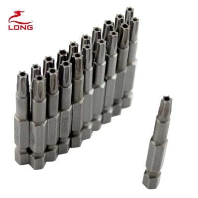 H1/4 Shank Single End Screwdriver Bits Tamper Resistant Star Bits