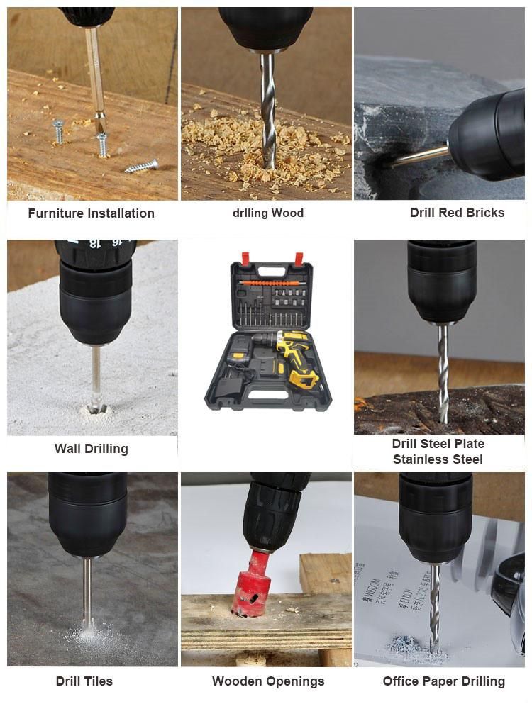 Power Drill Cordless Brushless Portable Hand Machine