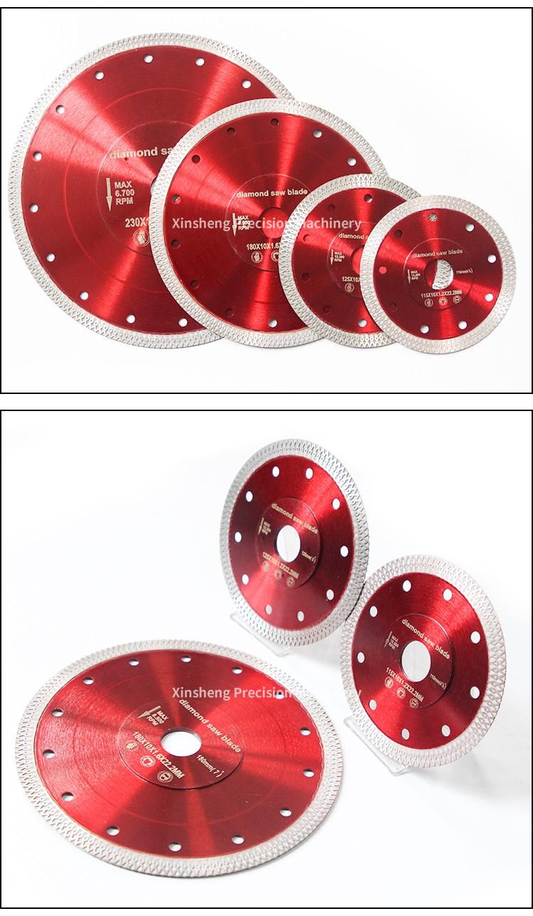 High Quality Porcelain Tile Mesh Cutting Disc Dry Cutting Diamond Saw Blade X Turbo Granite Cutting Blade Diamond