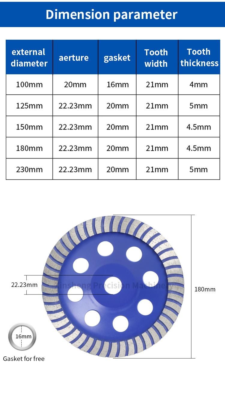 100mm Diamond Segment Grinding Cup Wheel for Concrete Deburring