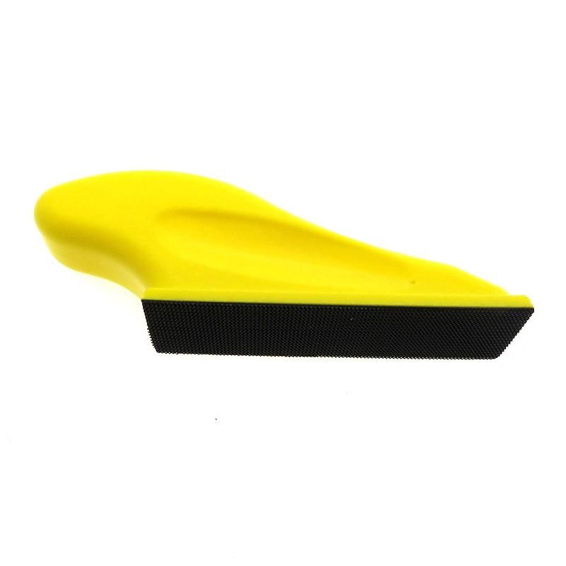 Cross-Border Supply 27*90mm Manual Long Strip Polishing Disc Self-Adhesive Buckle Flocking Sandpaper Polishing Disc Car Beauty